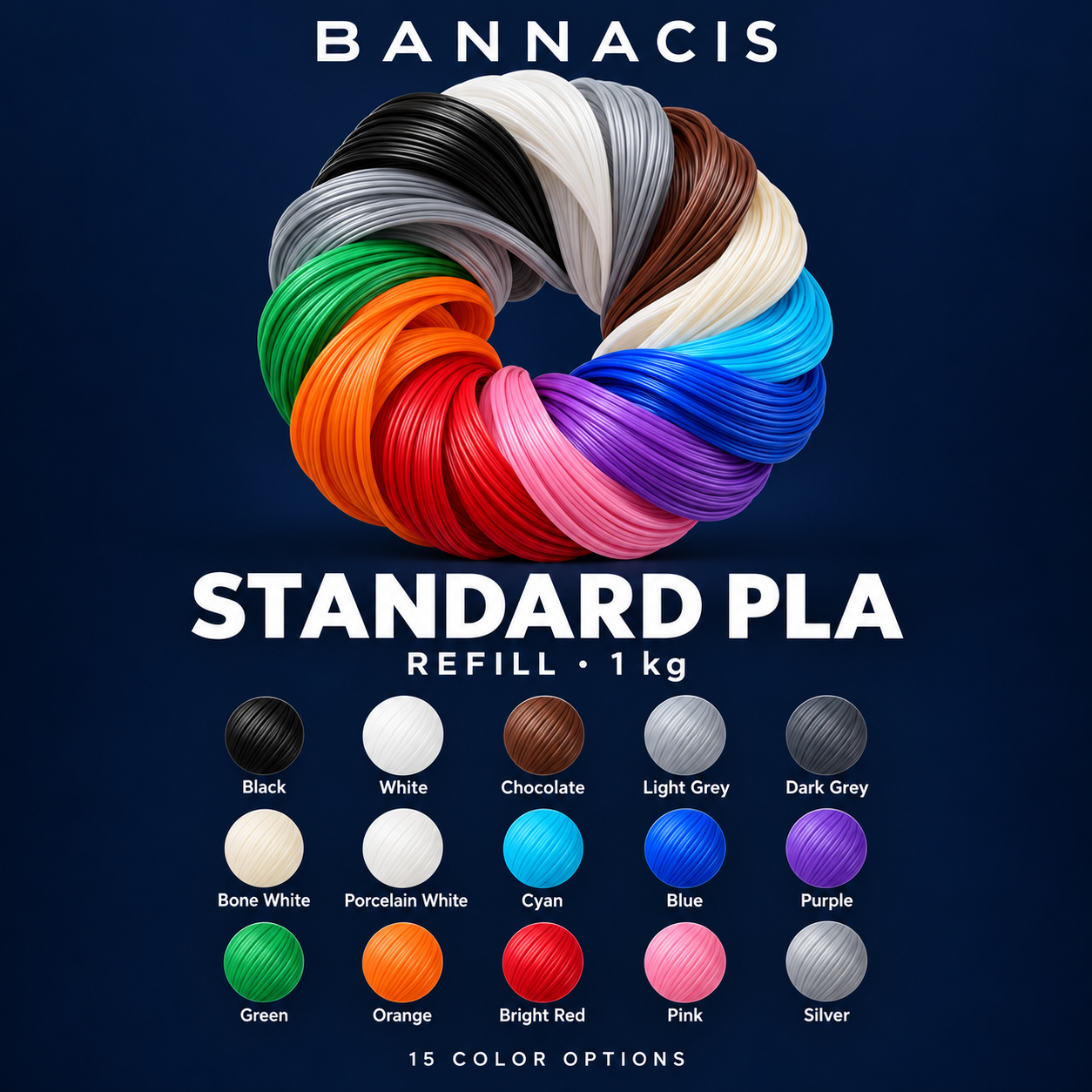 Bannacis Standard PLA - Refill (1 kg)