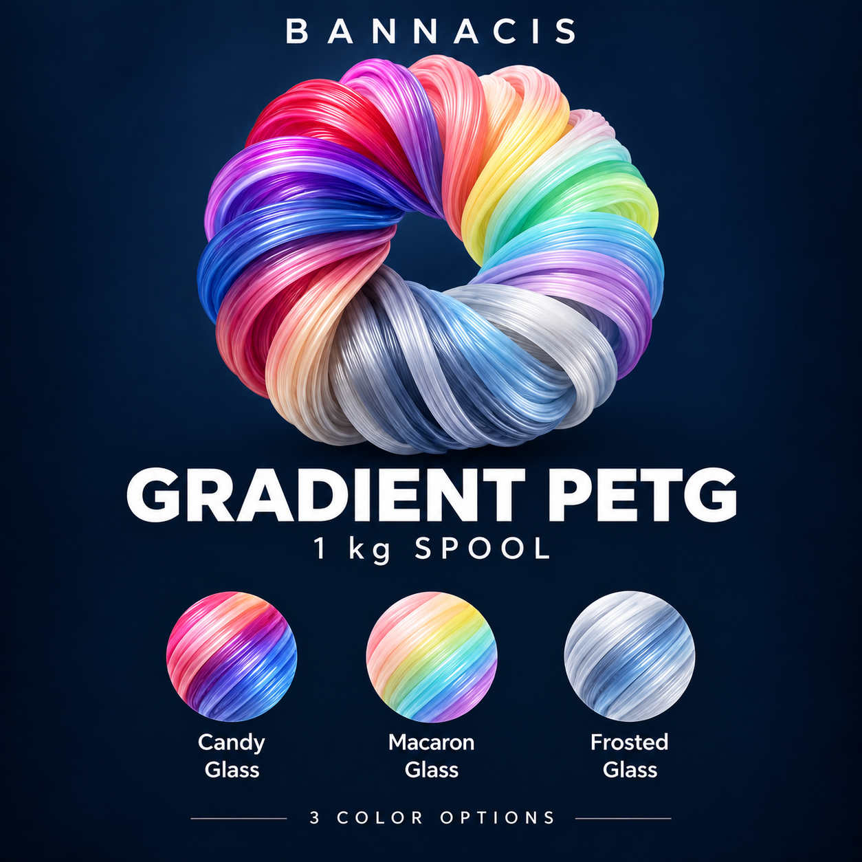 Bannacis Gradient PETG — 1 kg — Preorder